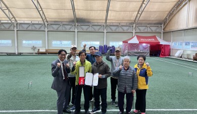[포천시노인복지관 게이트볼동아리 ‘반월’ 대회 3등 수상]